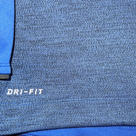 Nike Dri Fit Mens Coaches 1/2 Zip Blue Pullover - Picture 4 of 11